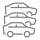 Three Cars Line up icon