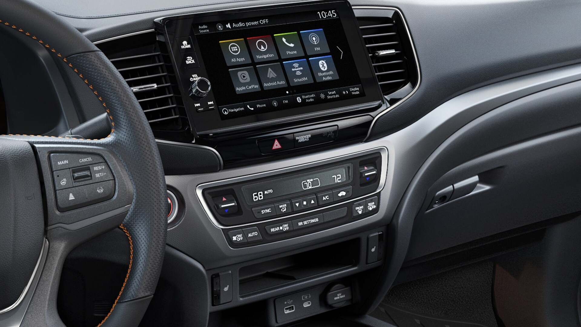 2025 Honda Ridgeline Center Console