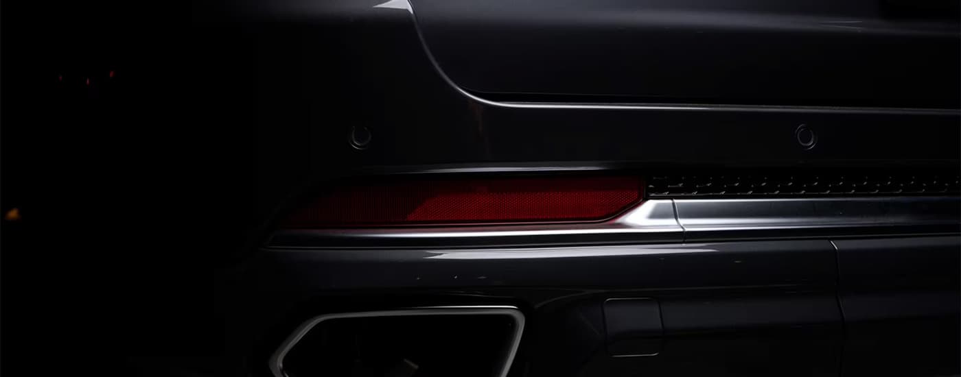 A close up of the black trunk on a 2024 Jeep Grand Cherokee.