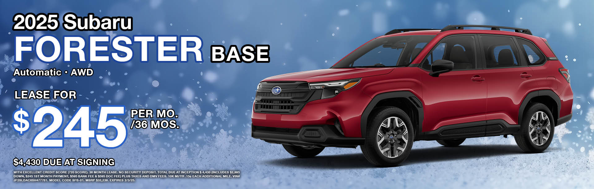 New Subaru Vehicle Specials in NJ | Subaru of Morristown