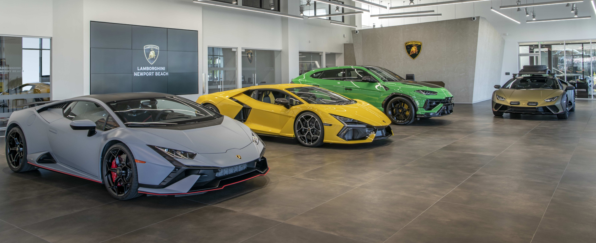 Green Lamborghini Side profile