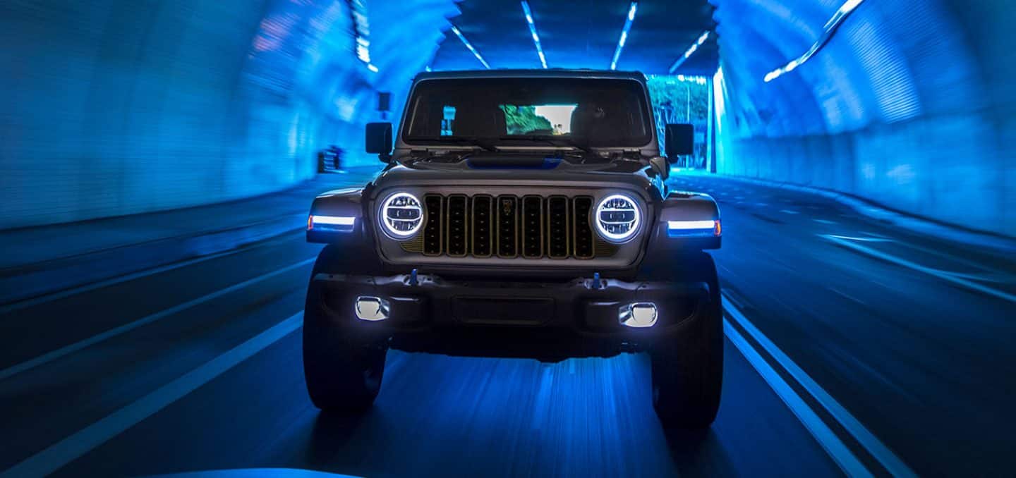 2025 Jeep Wrangler with available options shown above.