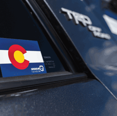 Lyft card on Groove Toyota car window