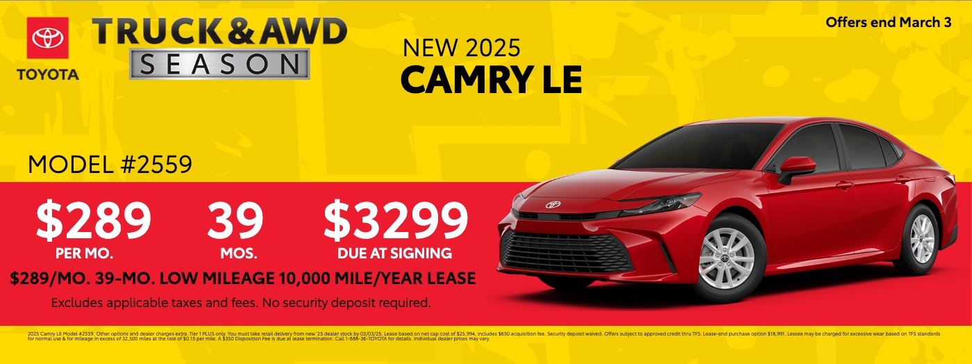 Toyota Lease Deals Chattanooga TN | Cleveland | Incentives | Dalton