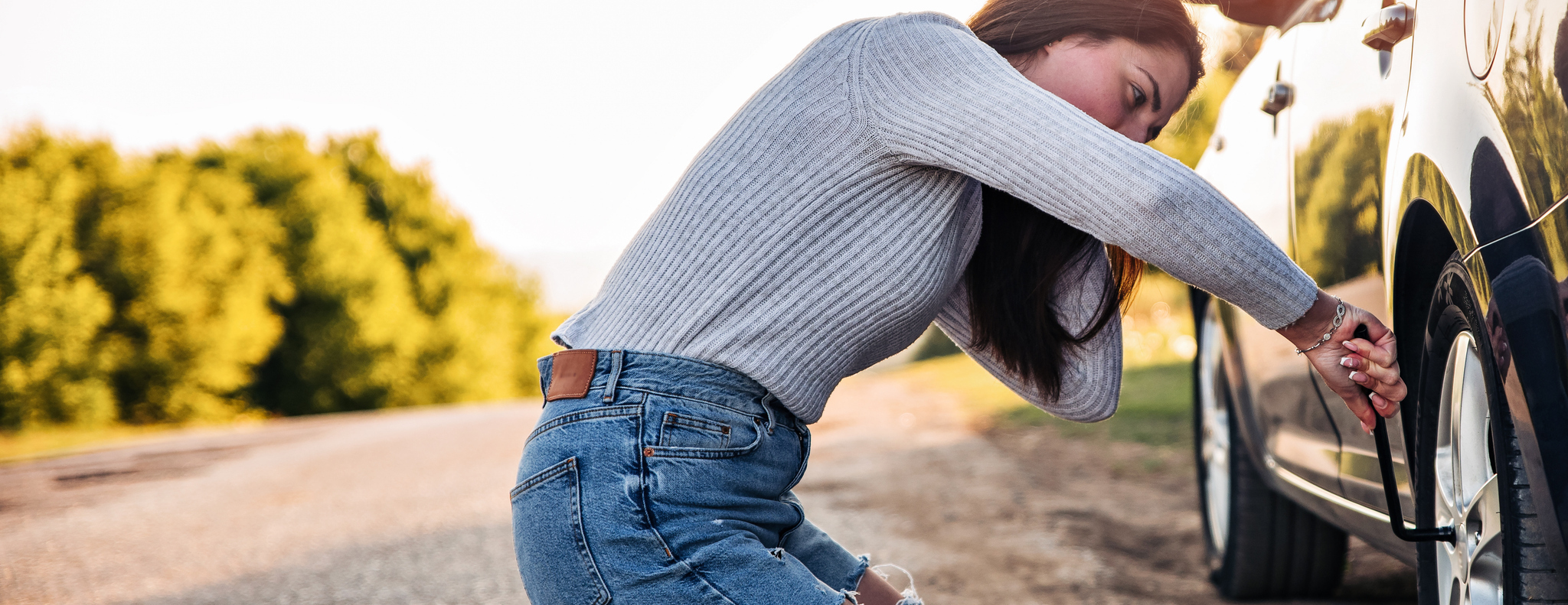 How to Change a Flat Tire near Columbia, MD