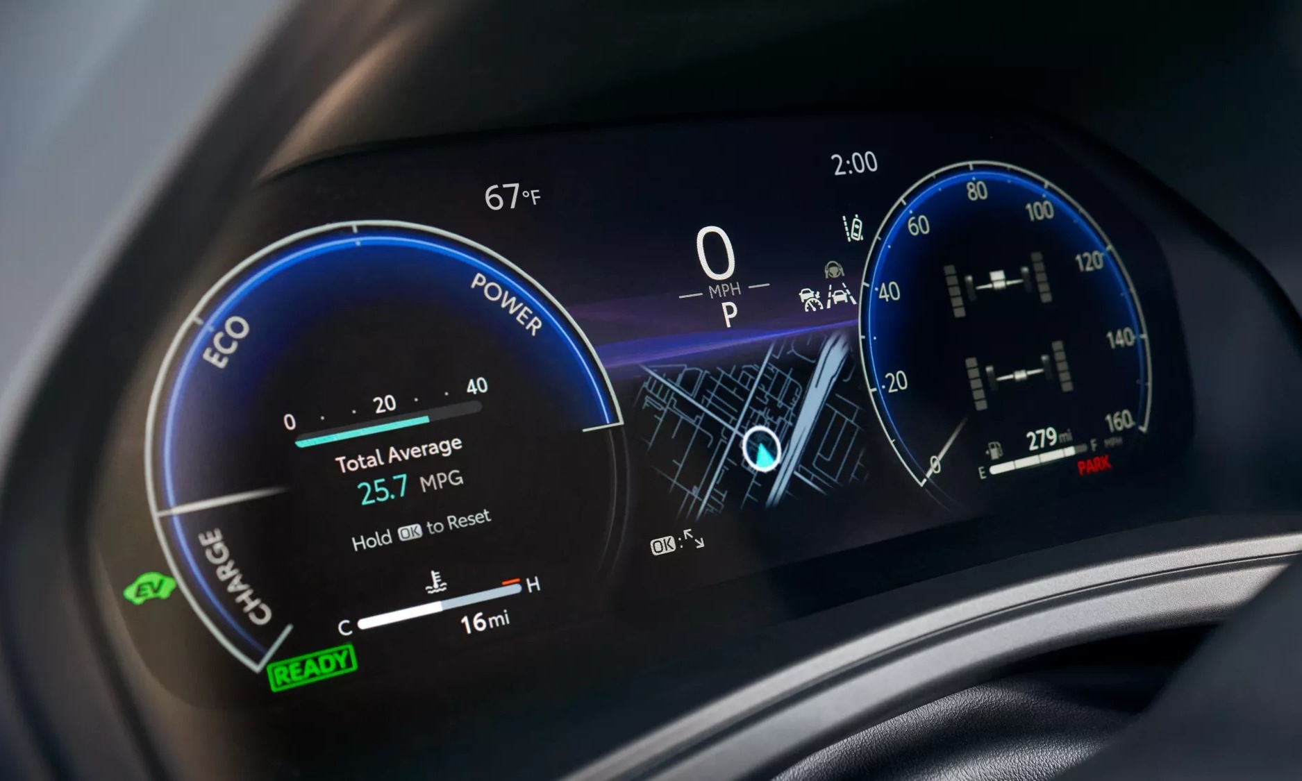 2025 Toyota Grand Highlander Information Cluster