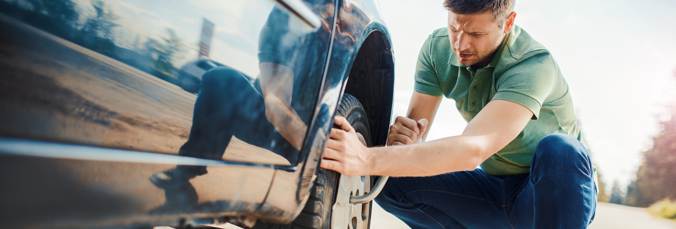 How to Change a Flat Tire near Hicksville, NY