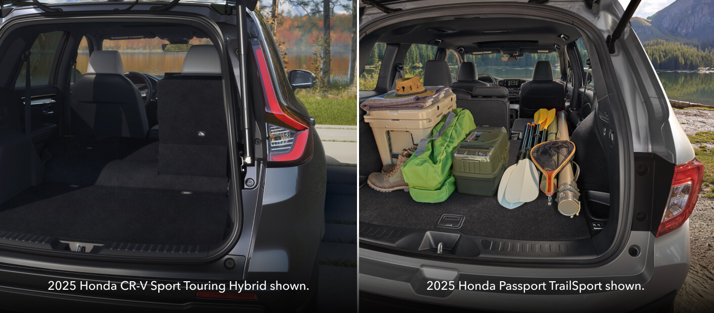 2025 Honda Passport vs. Honda CR-V Dimensions & Cargo