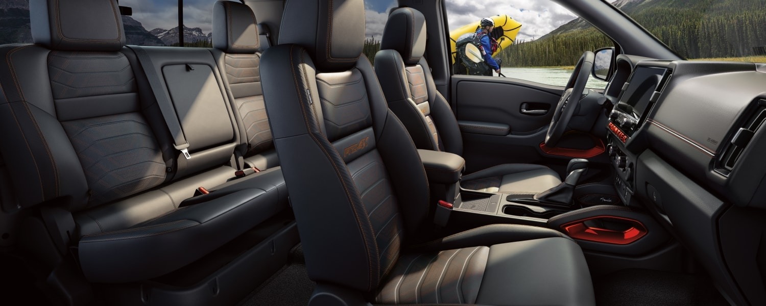2025 Nissan Frontier Front and Rear Seating