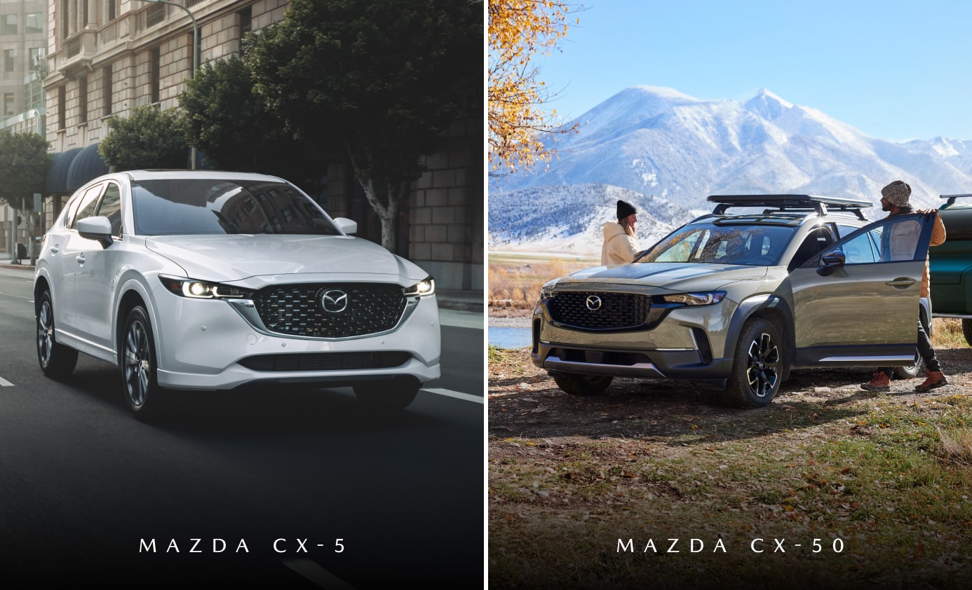 Mazda CX-5 vs. Mazda CX-50 Compact SUV Design Comparison