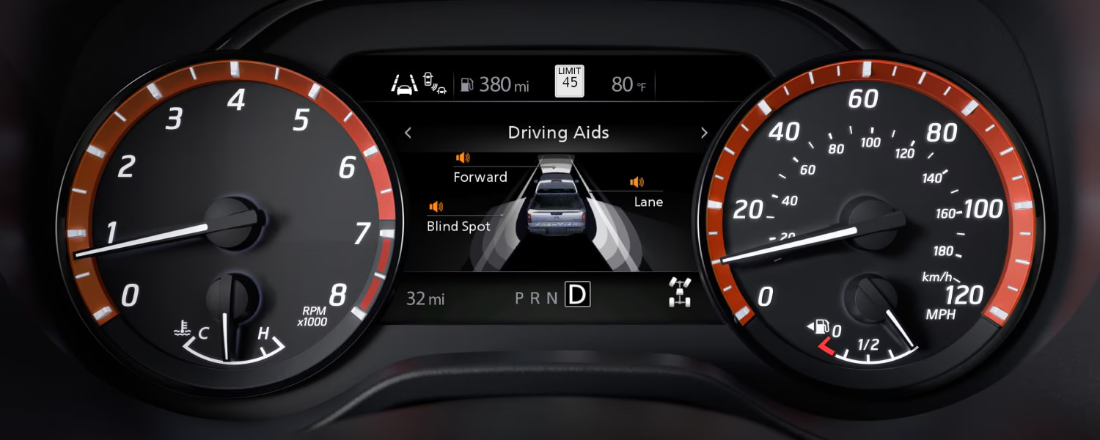 2025 Nissan Frontier Digital Instrument Cluster