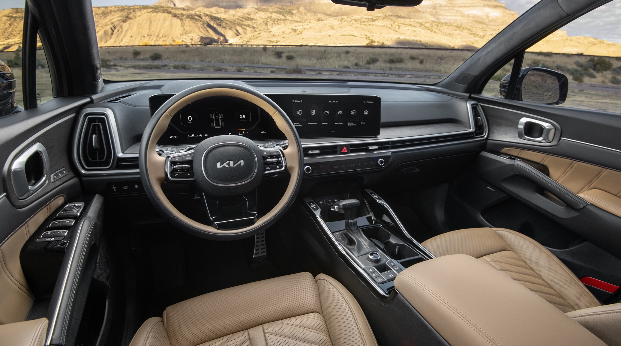 2025 Kia Sorento Front Cabin
