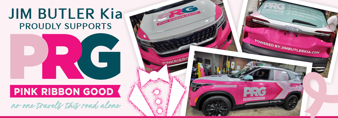 Jim Butler Kia Proudly Supports Pink Ribbon Good - No One Travels This Road Alone