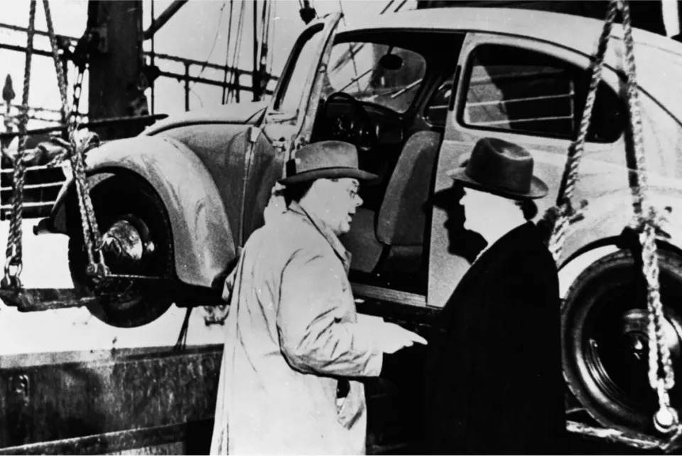 Dutch Businessman Ben Pon Selling the First Volkswagen in America