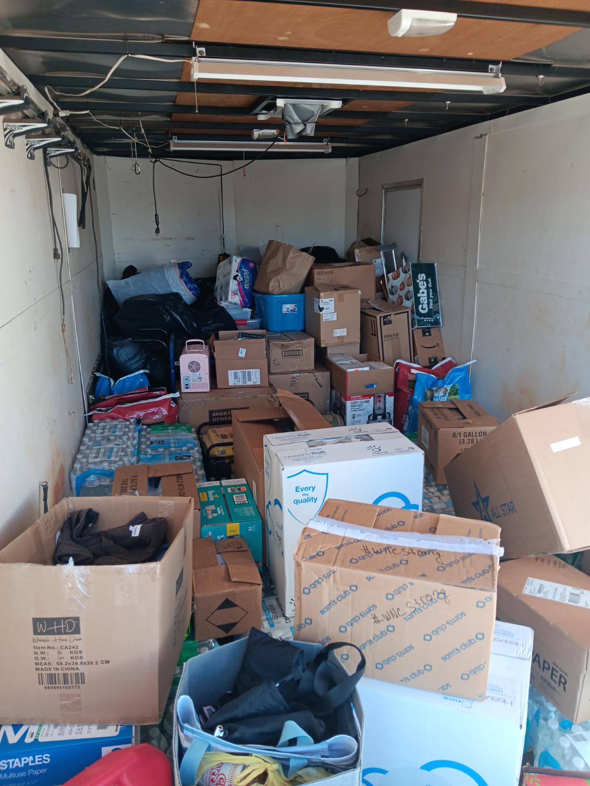 Trailer Full of Supplies