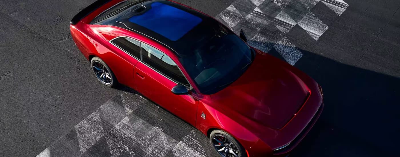 Red 2025 Dodge Charger for sale at a Dodge dealer near Katy.