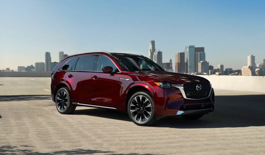 Red Mazda SUV