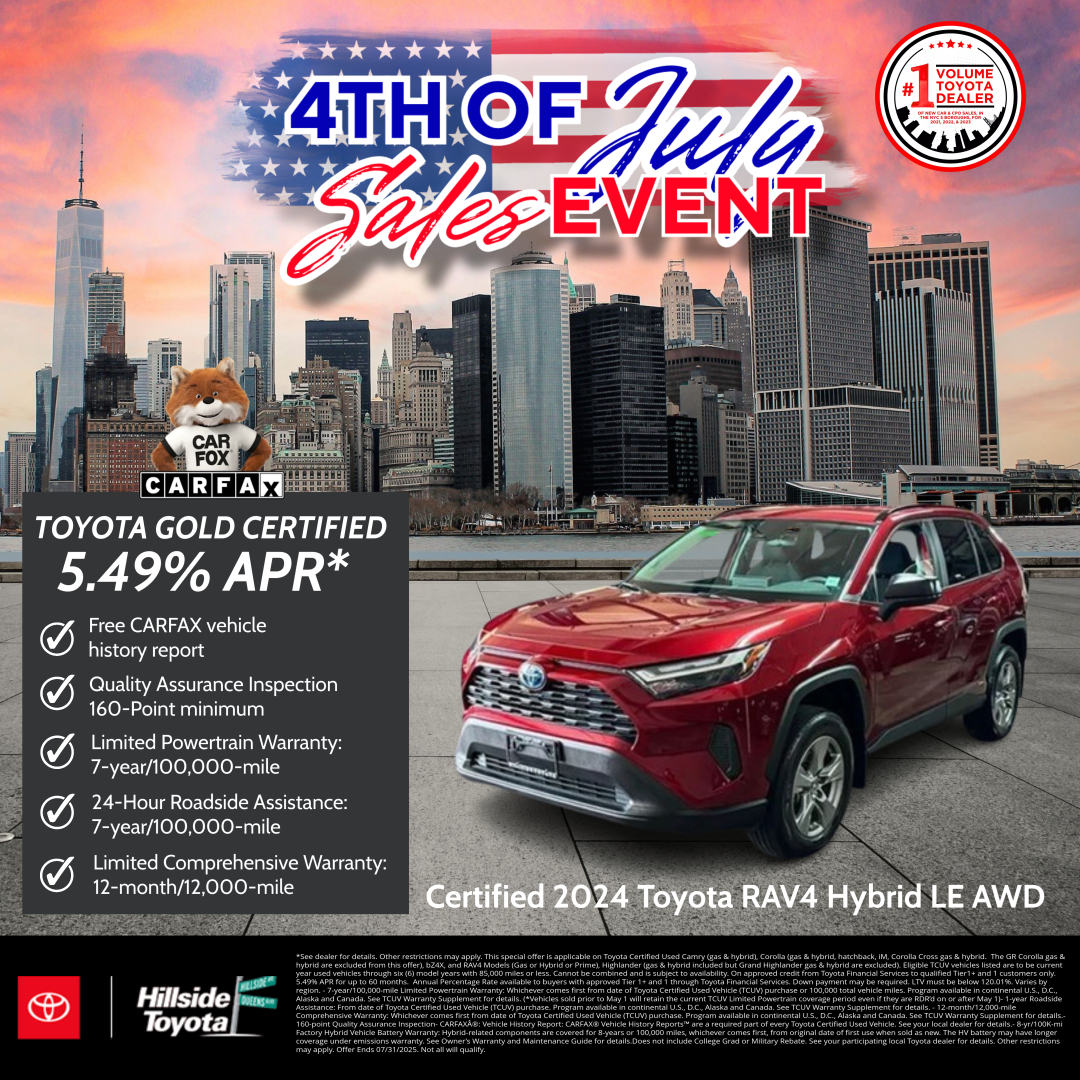 Hillside Toyota - Used Car Specials - Hillside Toyota