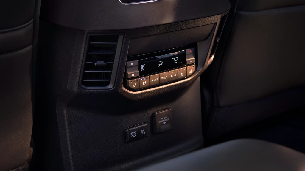 2025 Toyota Sequoia Rear Climate Controls
