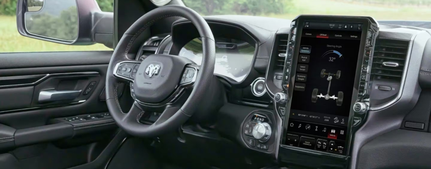 Infotainment screen in a 2026 Ram 1500.
