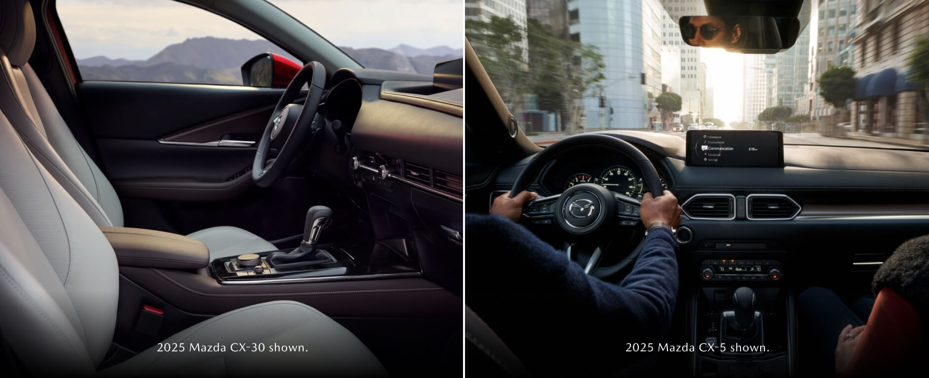 Mazda CX-30 vs. Mazda CX-5 Interior