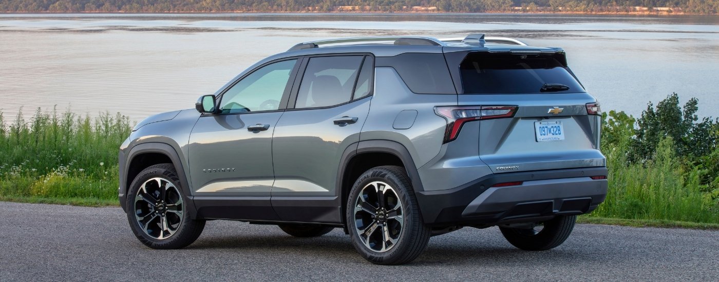 A grey 2025 Chevy Equinox from the side.