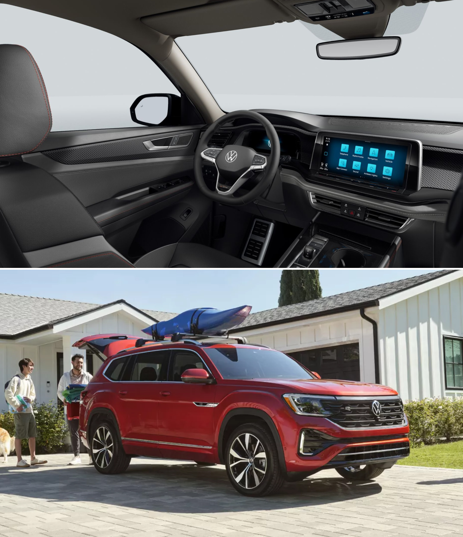 The Technology and Luxuries Inside Volkswagen Atlas SUVs