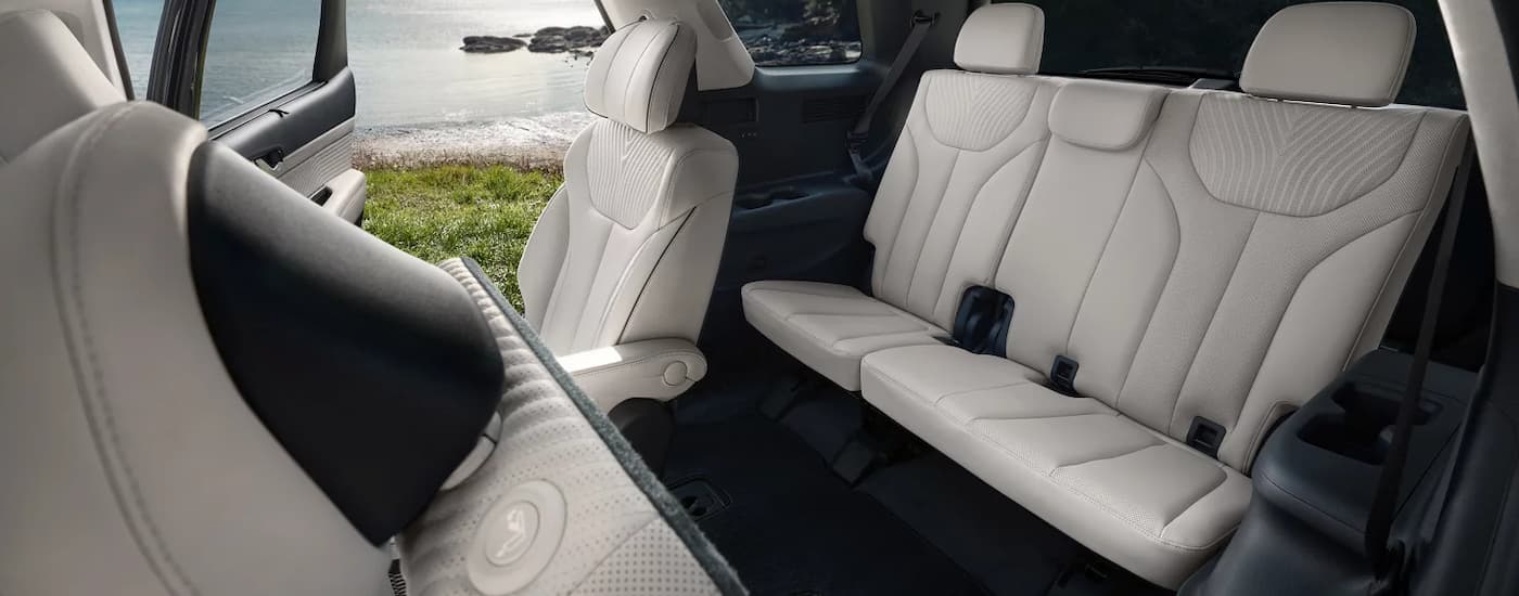 Rear light gray seats in a 2025 Hyundai Palisade for sale near Alvin