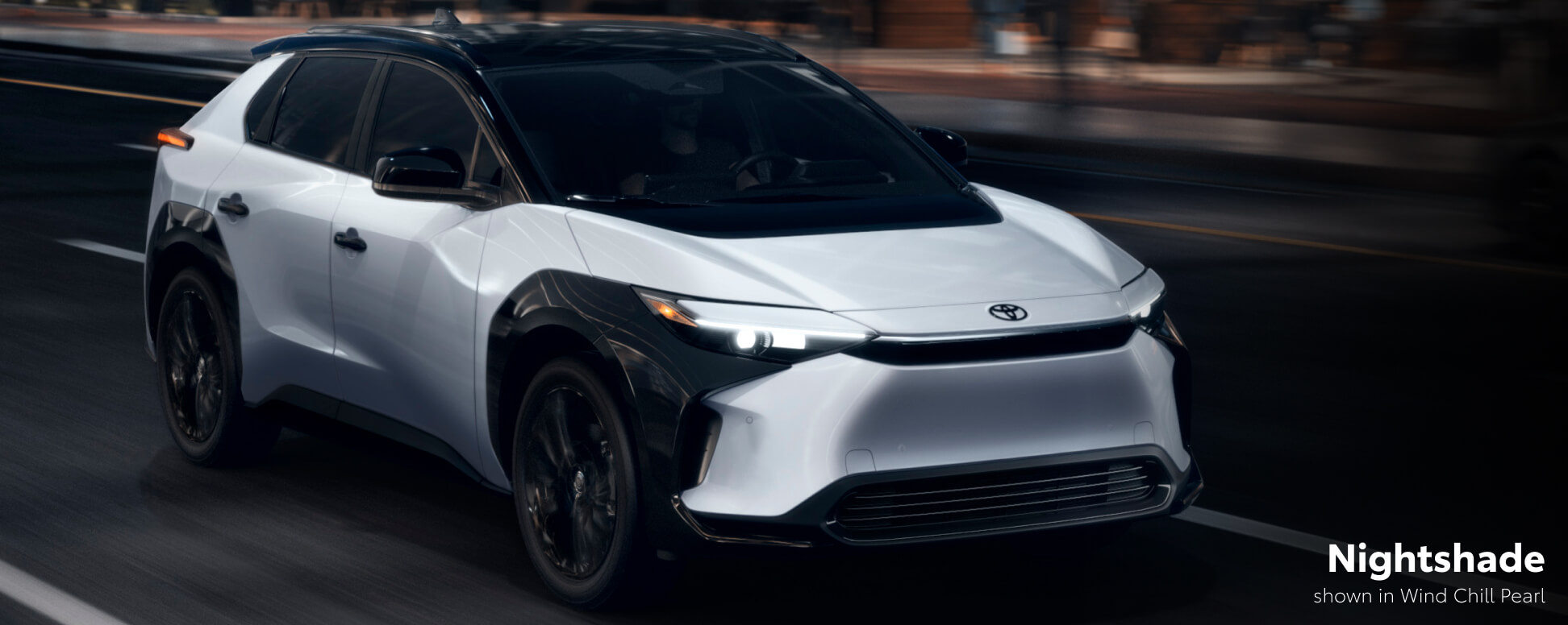 2025 Toyota bZ4X Nightshade in Wind Chill Pearl
