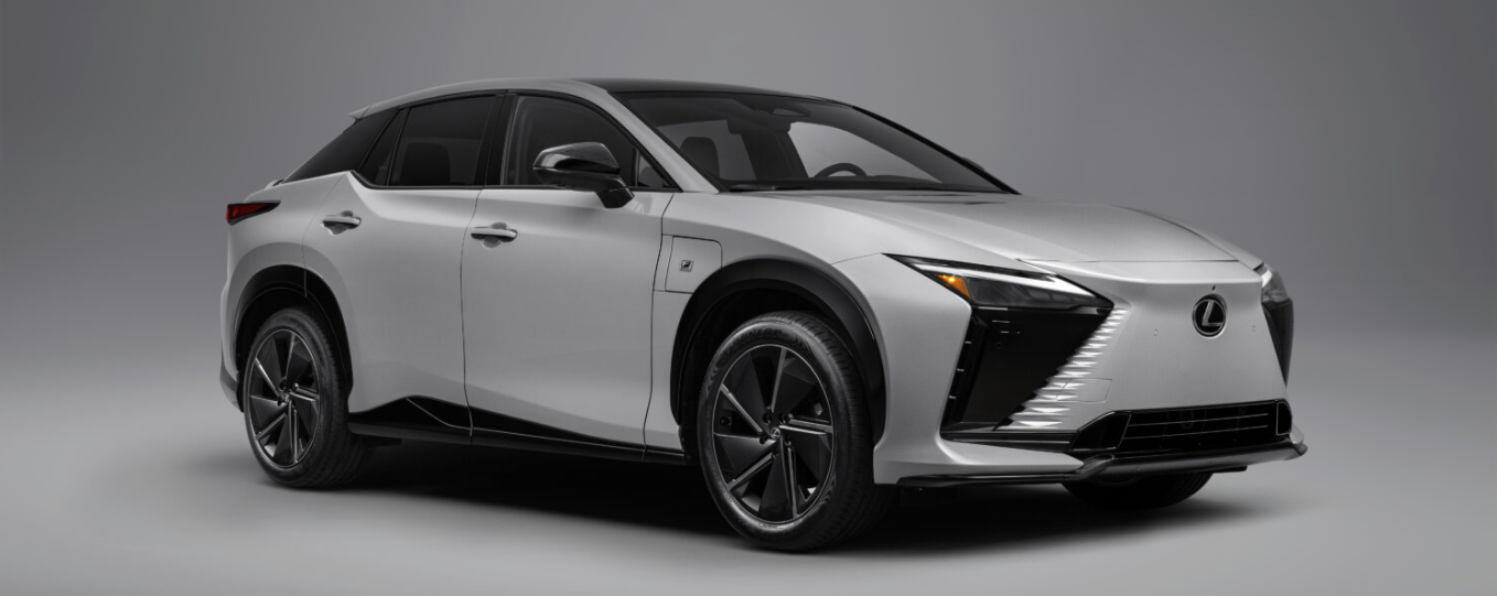 2026 Lexus RZ parking showing sideview