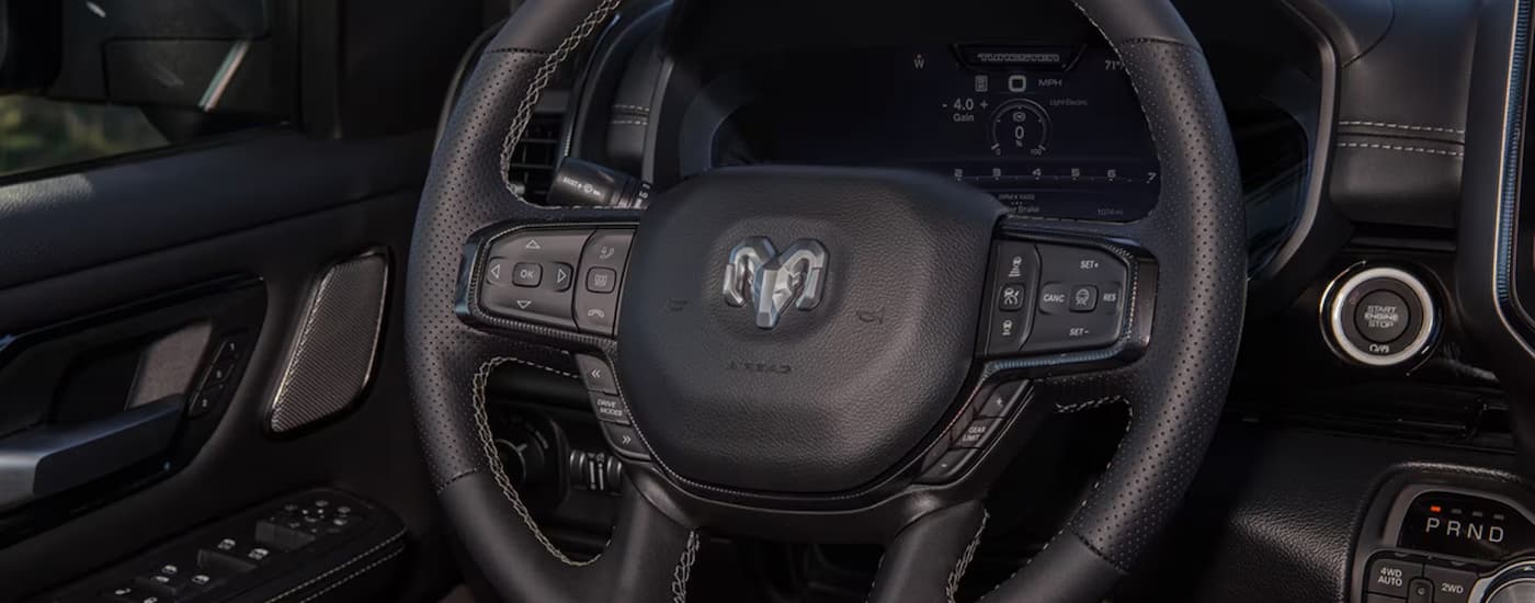 Steering wheel in a 2025 Ram 1500 for sale