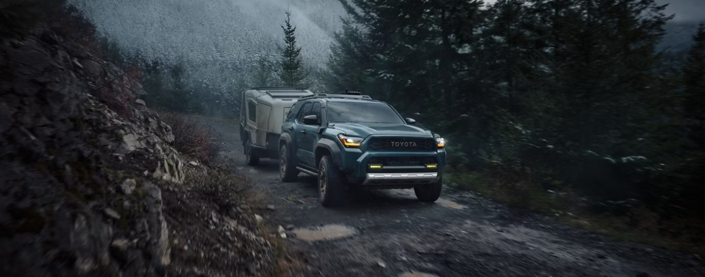 A grey 2025 Toyota 4Runner from the front at an angle.