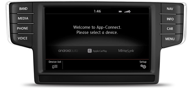 VW Car-Net® App-Connect in the 2016 Golf