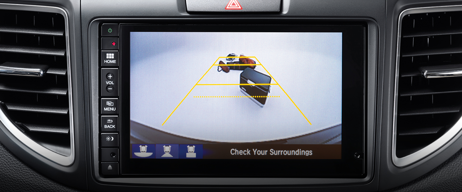 Honda CR-V Multi-Angle Rearview Camera with Guidelines