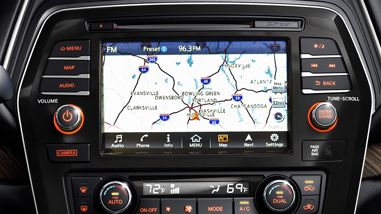 Navigation Comes Standard on the Nissan Maxima!