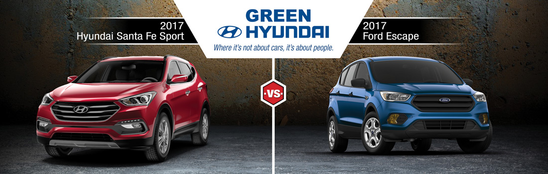 Santa Fe Ford >> 2017 Hyundai Santa Fe Sport Vs 2017 Ford Escape In Santa Fe Ford >> 2017 Hyundai Santa Fe Sport Vs 2017 Ford Escape In