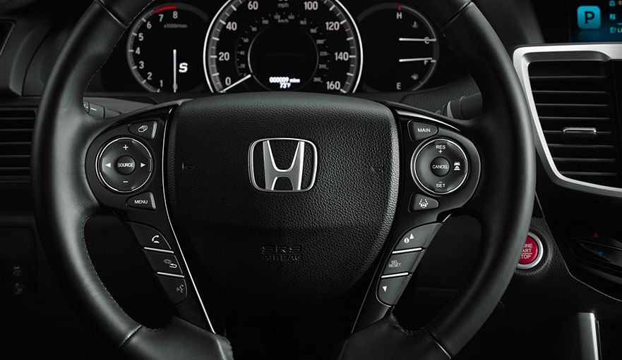 2017 Accord Leather-Wrapped Steering Wheel