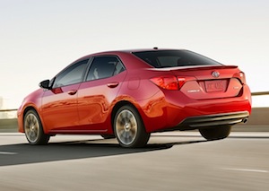 Exterior of the 2017 Toyota Corolla