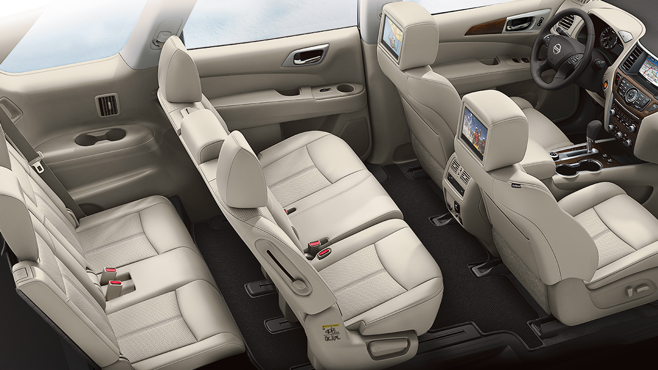 2017 Pathfinder with perforated leather seating and optional equipment