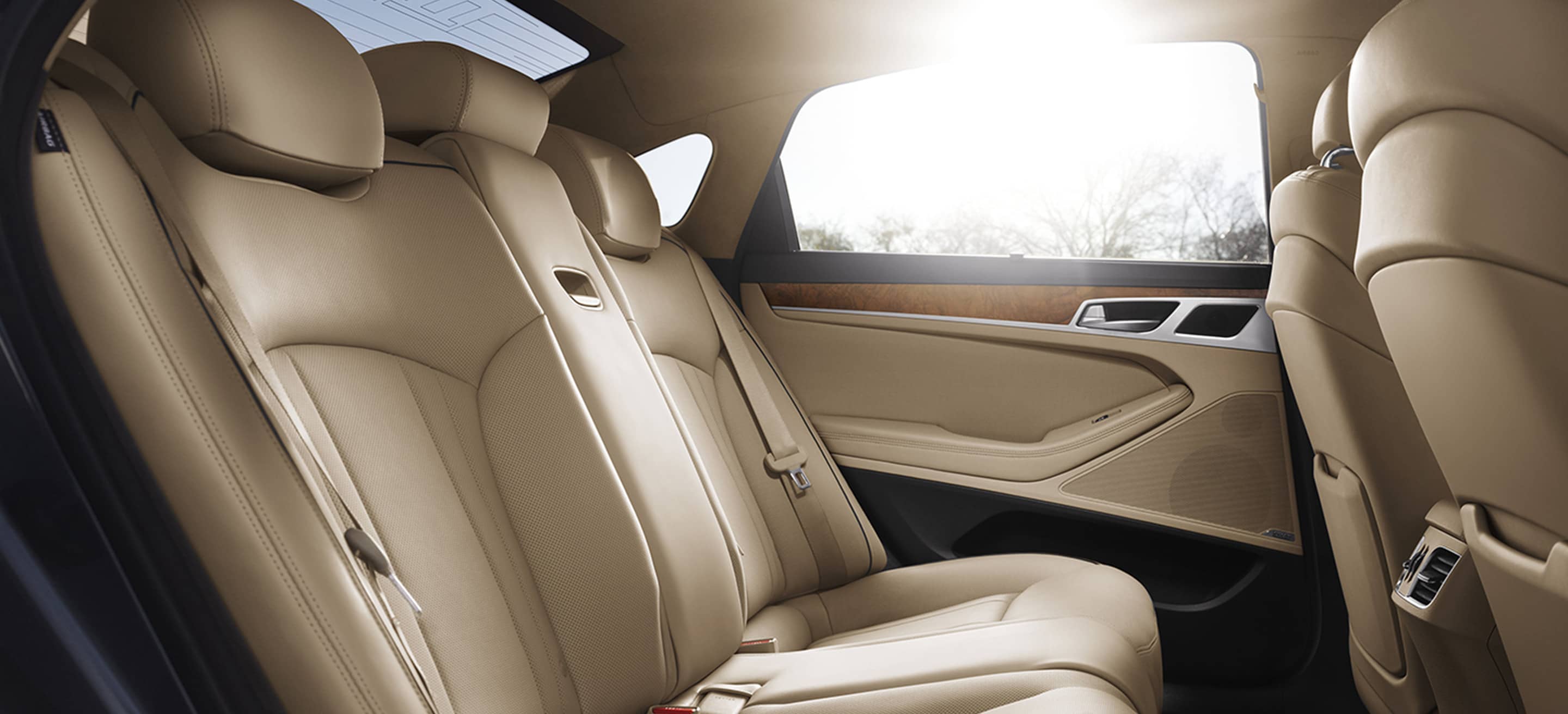 Full-Grain Leather Seating in the Genesis G80! 