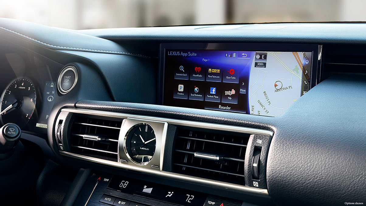 The Display on the Dash of the IS 300 is Huge!