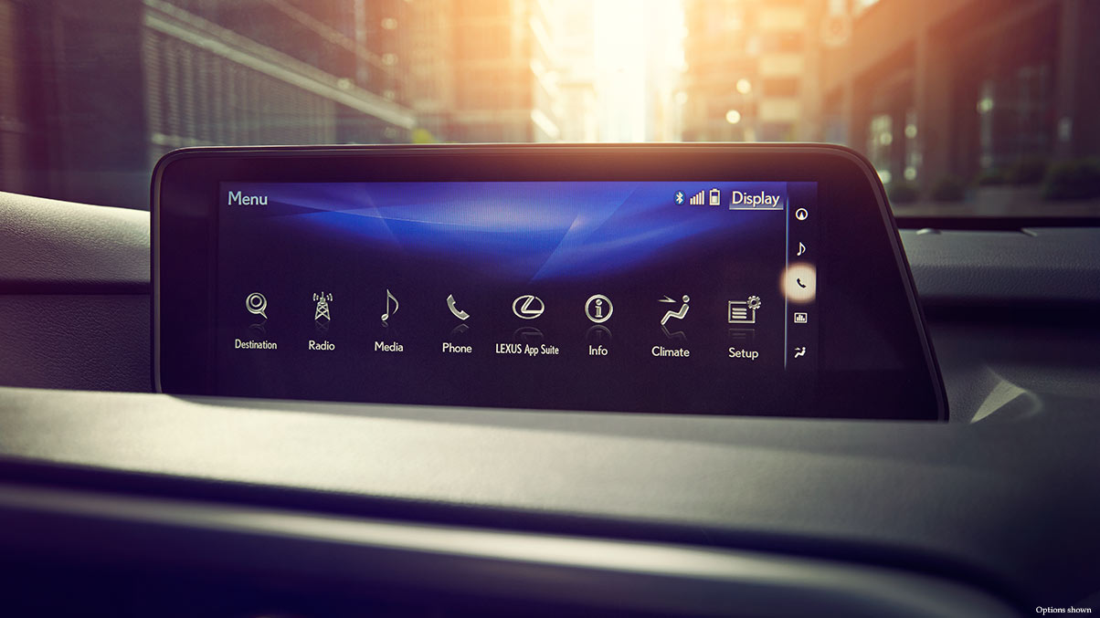 The RX 350 has a Large, Responsive Multimedia Screen!
