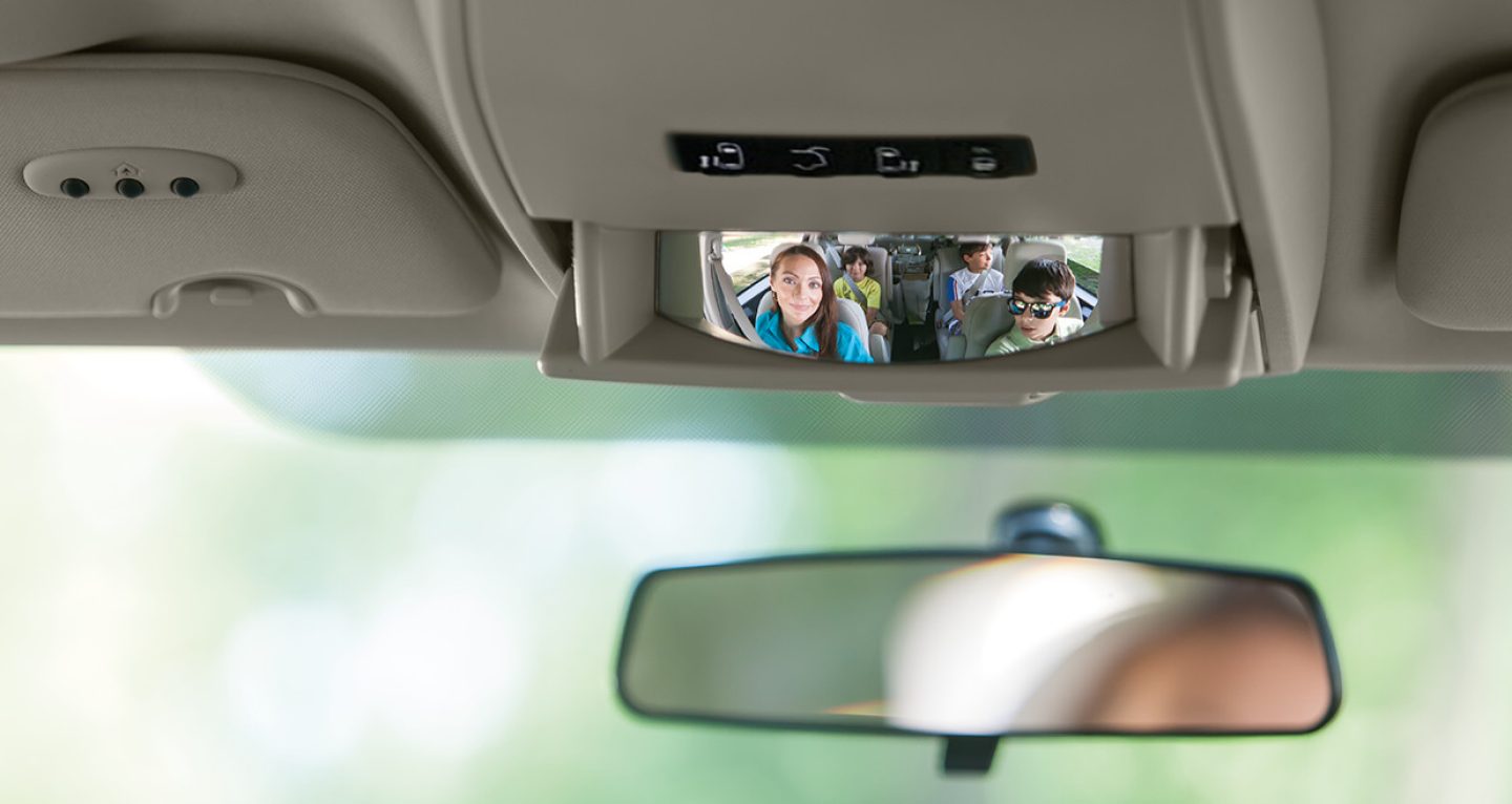 Convenient Conversation Mirror Inside the 2017 Grand Caravan