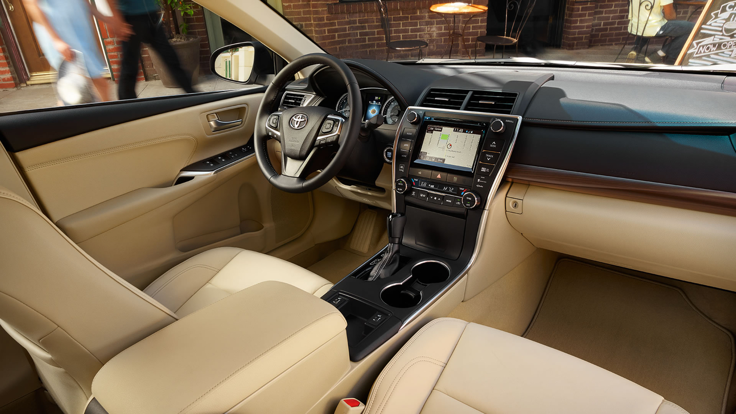 Camry Interior in Almond with Available Technology Package!