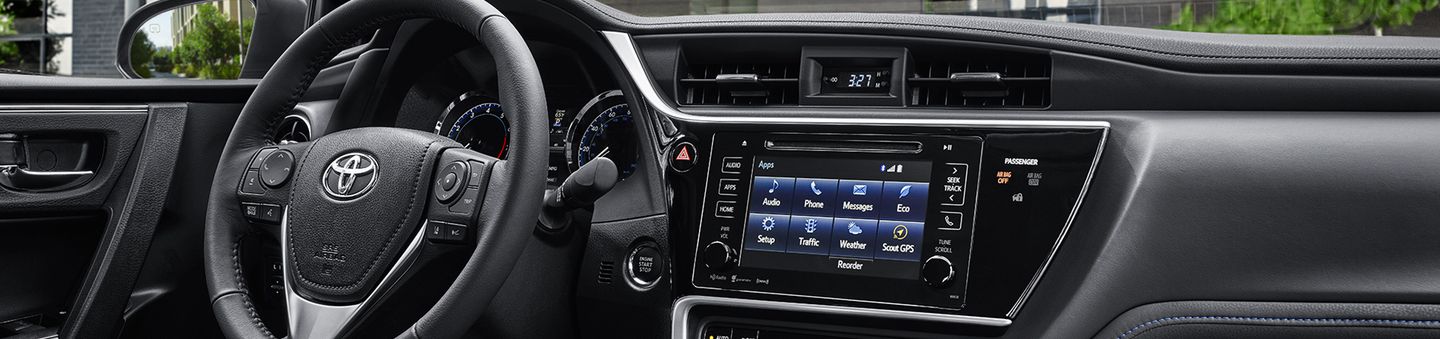 Corolla Interior Shown in Vivid Blue