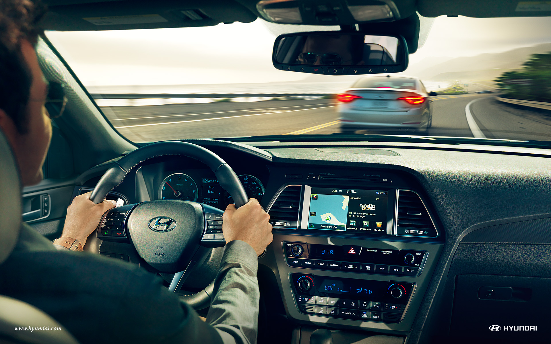 Interior of the 2017 Sonata