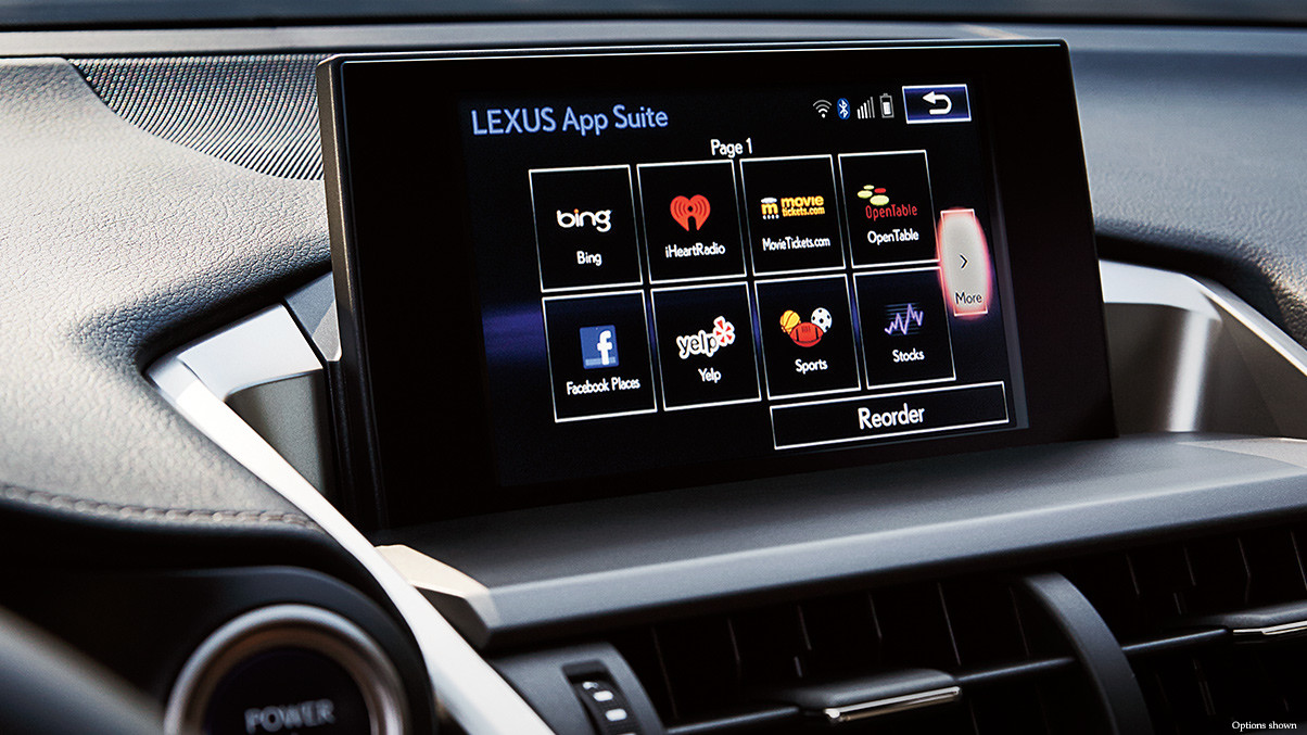 2015 Lexus RX interior app suite