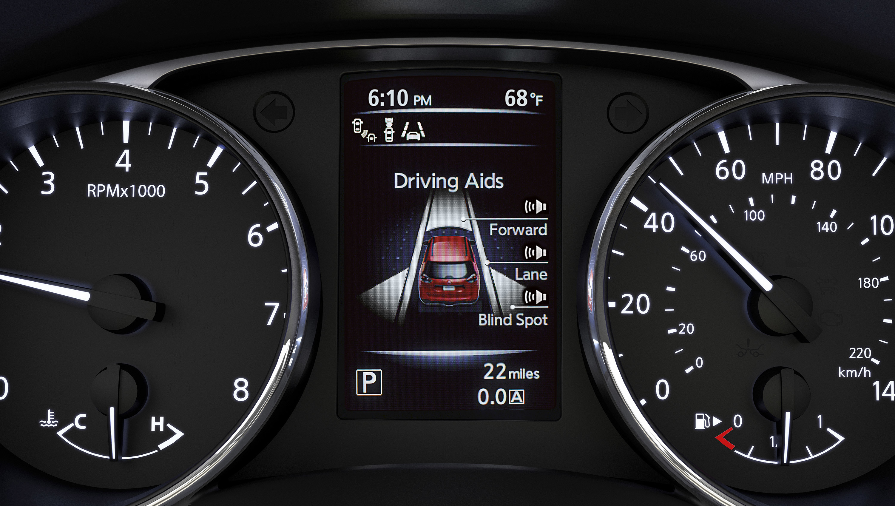 2015 Nissan Rogue interior drive assist