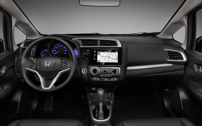 Interior with Navigation it the 2015 Fit