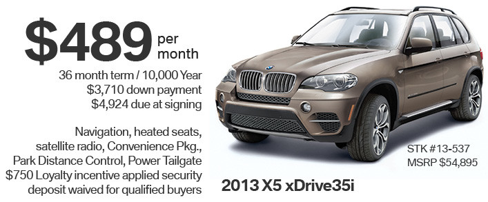 How much to lease a bmw x5